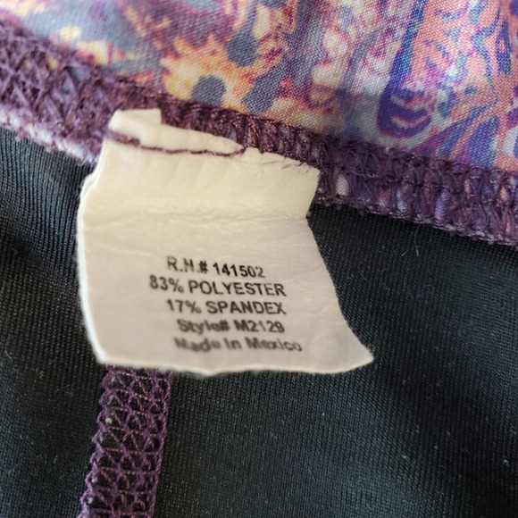 EVOLUTION AND CREATION Woman S Multi-Color High Waist Leggings - Picture 4 of 4